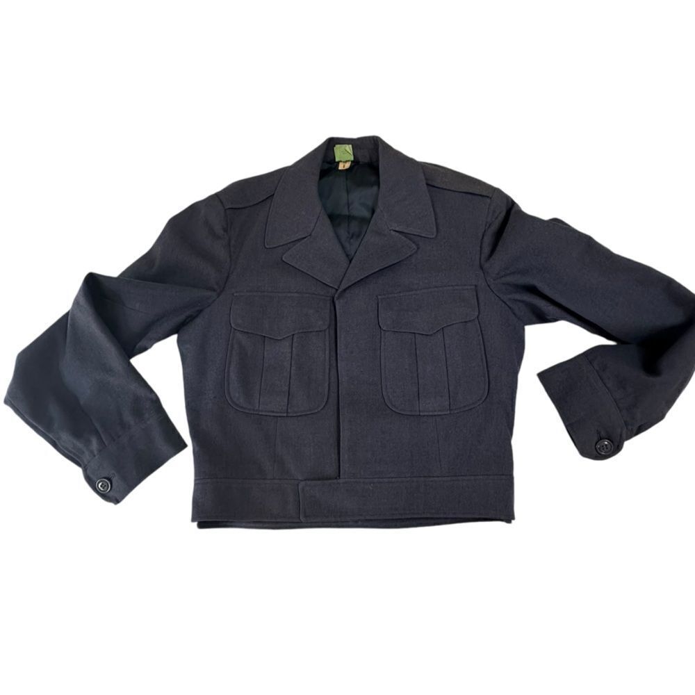 Vintage 1951 USAF A Dubios Blue Wool Ike Jacket Size 38R